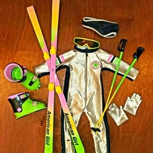 RETIRED original American Girl Today Downhill Racer Ski Set from the 1990's